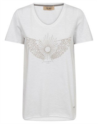 Mos Mosh - MMGethi Glam T-Shirt - White 